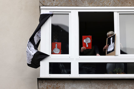 Coronademo in Düsseldorf