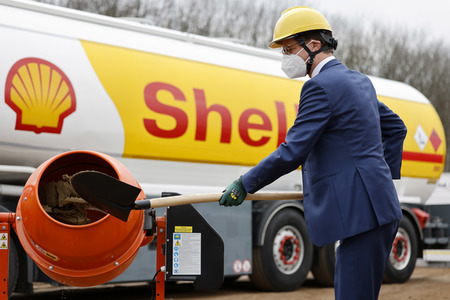 Eröffnung der Baustellte für eine Bio-Flüssiggas-Anlage in Köln