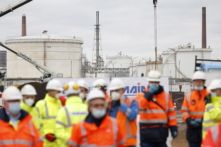 Eröffnung der Baustellte für eine Bio-Flüssiggas-Anlage in Köln