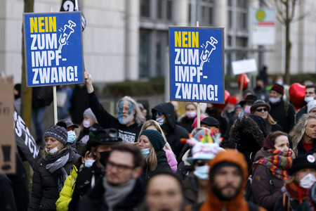 Coronademo in Düsseldorf