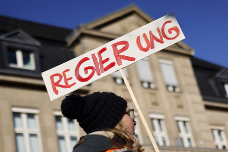 Coronademo in Düsseldorf