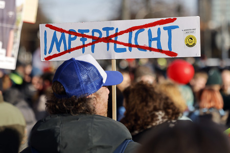 Coronademo in Düsseldorf