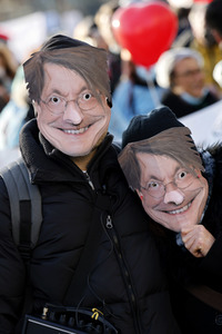 Coronademo in Düsseldorf