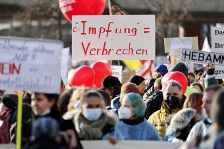 Coronademo in Düsseldorf