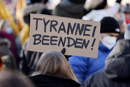 Coronademo in Düsseldorf