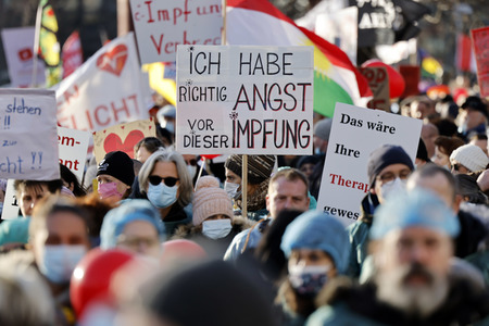 Coronademo in Düsseldorf