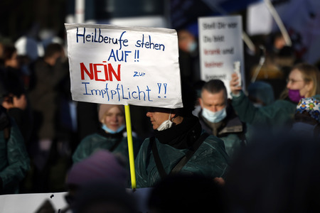 Coronademo in Düsseldorf