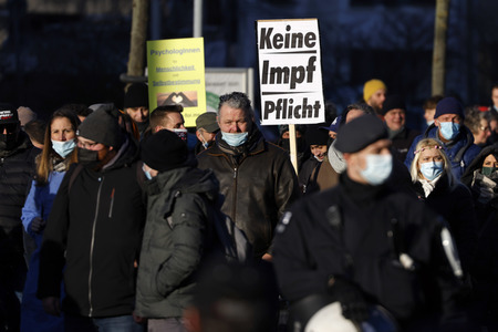 Coronademo in Düsseldorf