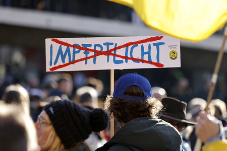 Coronademo in Düsseldorf