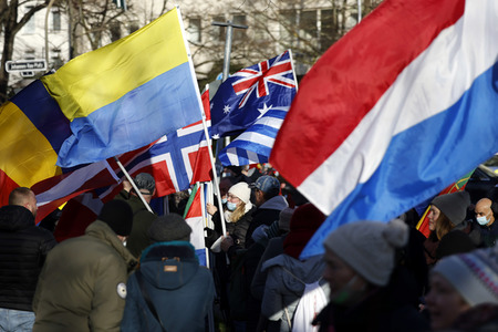 Coronademo in Düsseldorf