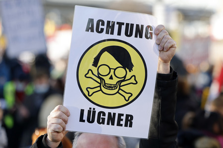 Coronademo in Düsseldorf