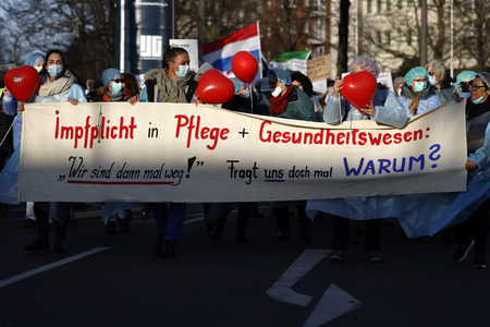 Coronademo in Düsseldorf