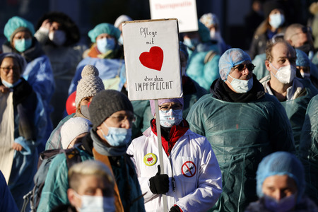 Coronademo in Düsseldorf