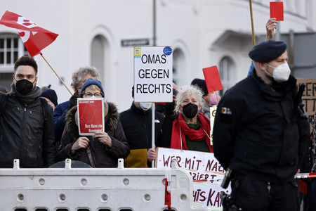 Coronademo in Düsseldorf