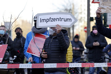 Coronademo in Düsseldorf