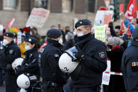 Coronademo in Düsseldorf