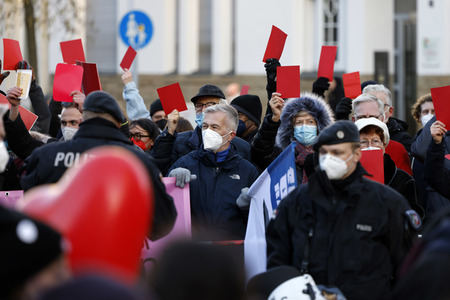 Coronademo in Düsseldorf