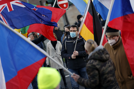 Coronademo in Düsseldorf