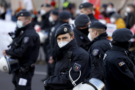 Coronademo in Düsseldorf