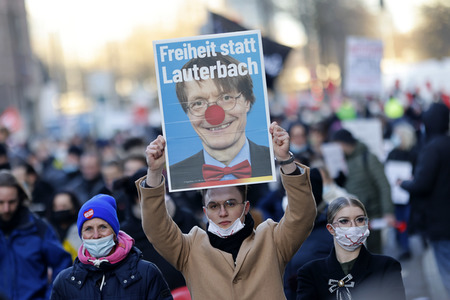 Coronademo in Düsseldorf