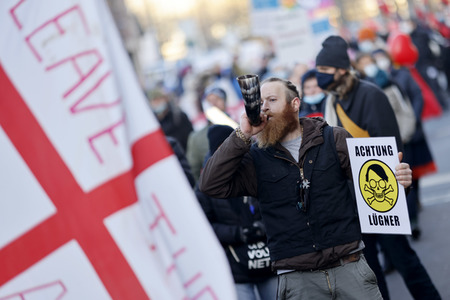 Coronademo in Düsseldorf