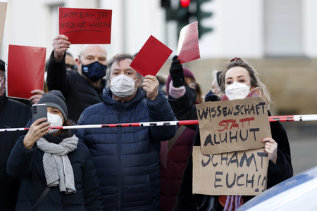 Coronademo in Düsseldorf