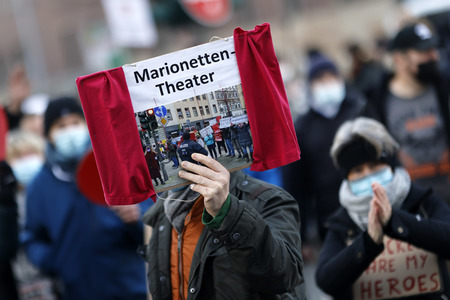 Coronademo in Düsseldorf