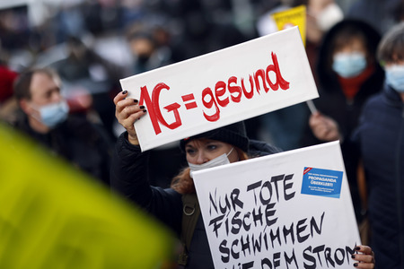 Coronademo in Düsseldorf