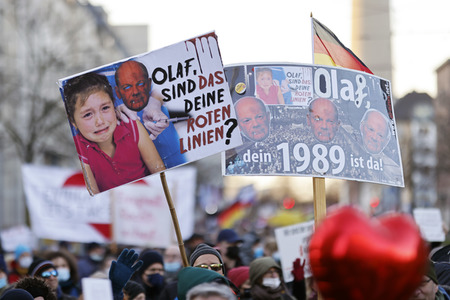 Coronademo in Düsseldorf