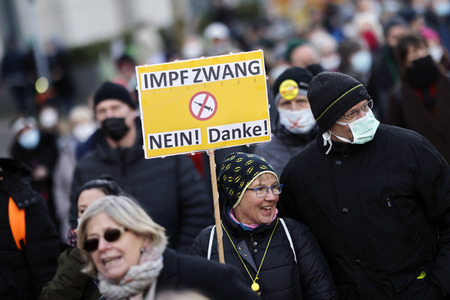 Coronademo in Düsseldorf