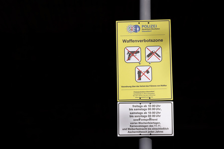 Symbolfoto Waffenverbotszone
