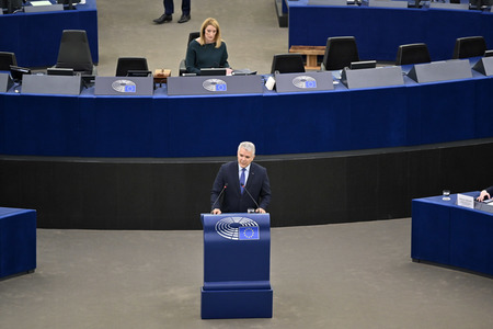Rede von Iván Duque Márquez vor dem EU-Parlament in Straßburg