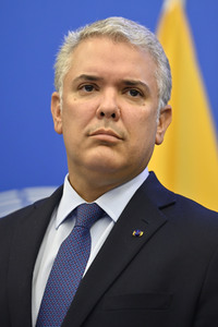 Pressekonferenz mit Iván Duque Márquez im EU-Parlament in Straßburg