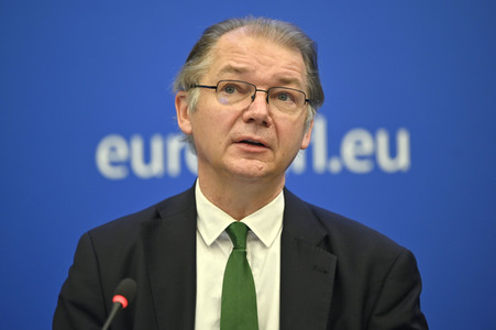 Pressebriefing der Fraktion Grüne/EFA im EU-Parlament in Straßburg