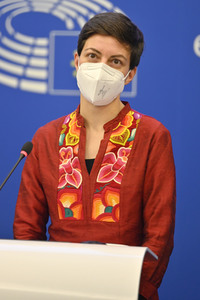 Pressebriefing der Fraktion Grüne/EFA im EU-Parlament in Straßburg