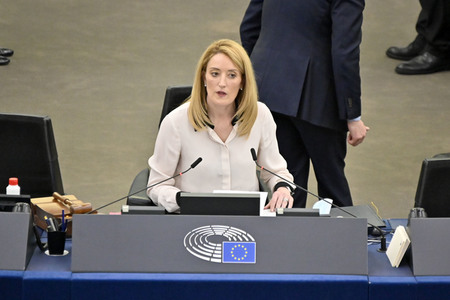 Jahresbericht 2021 der EZB im EU-Parlament in Straßburg