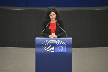 Jahresbericht 2021 der EZB im EU-Parlament in Straßburg