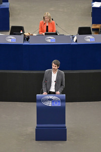Jahresbericht 2021 der EZB im EU-Parlament in Straßburg