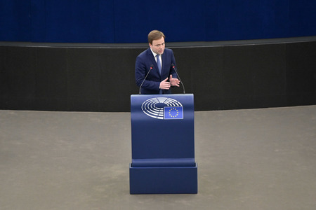 Jahresbericht 2021 der EZB im EU-Parlament in Straßburg