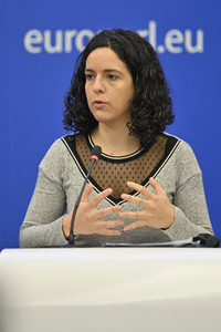 Pressebriefing der Fraktion GUE/NGL im EU-Parlament in Straßburg