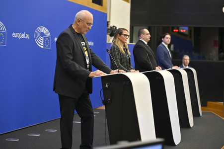 Pressekonferenz 'Welches Europa wollen wir?' im Europäischen Parlament in Straßburg
