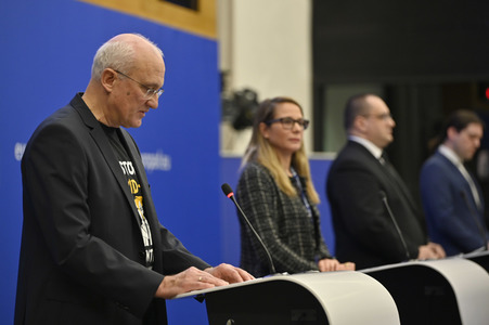 Pressekonferenz 'Welches Europa wollen wir?' im Europäischen Parlament in Straßburg