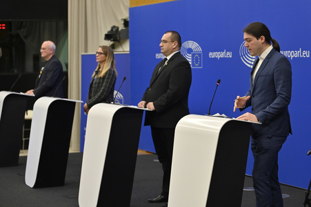 Pressekonferenz 'Welches Europa wollen wir?' im Europäischen Parlament in Straßburg