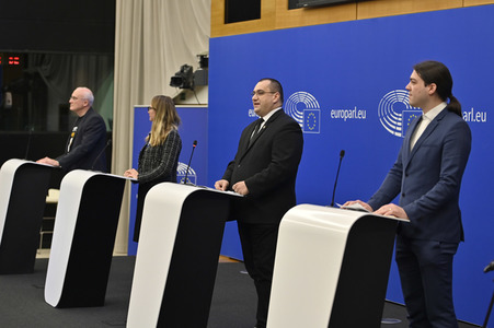 Pressekonferenz 'Welches Europa wollen wir?' im Europäischen Parlament in Straßburg