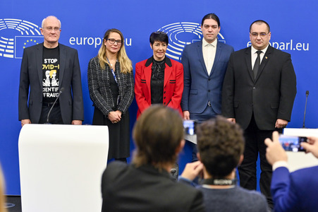 Pressekonferenz 'Welches Europa wollen wir?' im Europäischen Parlament in Straßburg