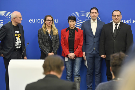 Pressekonferenz 'Welches Europa wollen wir?' im Europäischen Parlament in Straßburg