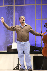 Theaterprobe 'Das Huhn auf dem Rücken' in Hamburg