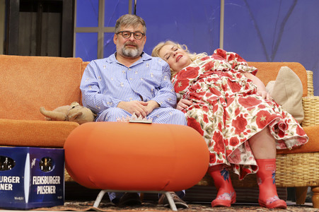 Theaterprobe 'Das Huhn auf dem Rücken' in Hamburg
