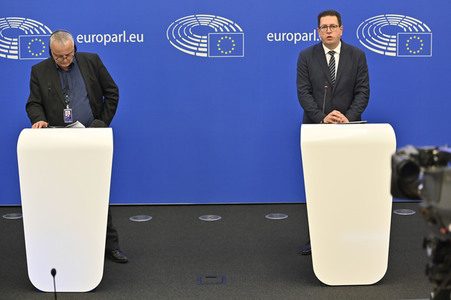 Pressekonferenz 'Die nationalen und sprachlichen Minderheiten ' im Europäischen Parlament in Straßburg