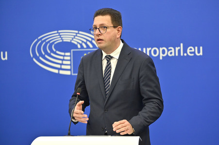 Pressekonferenz 'Die nationalen und sprachlichen Minderheiten ' im Europäischen Parlament in Straßburg